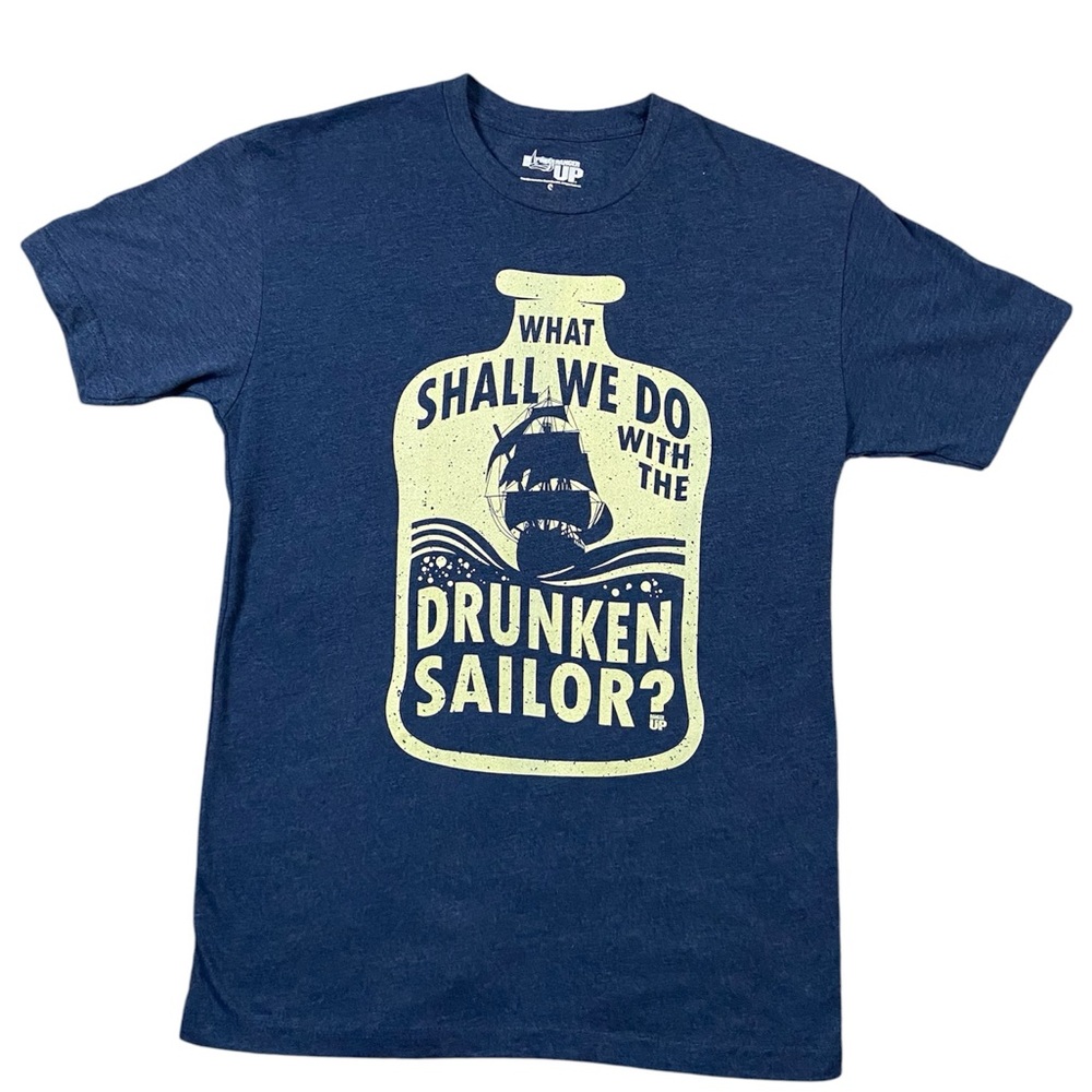 Men's Blue Graphic T-Shirt